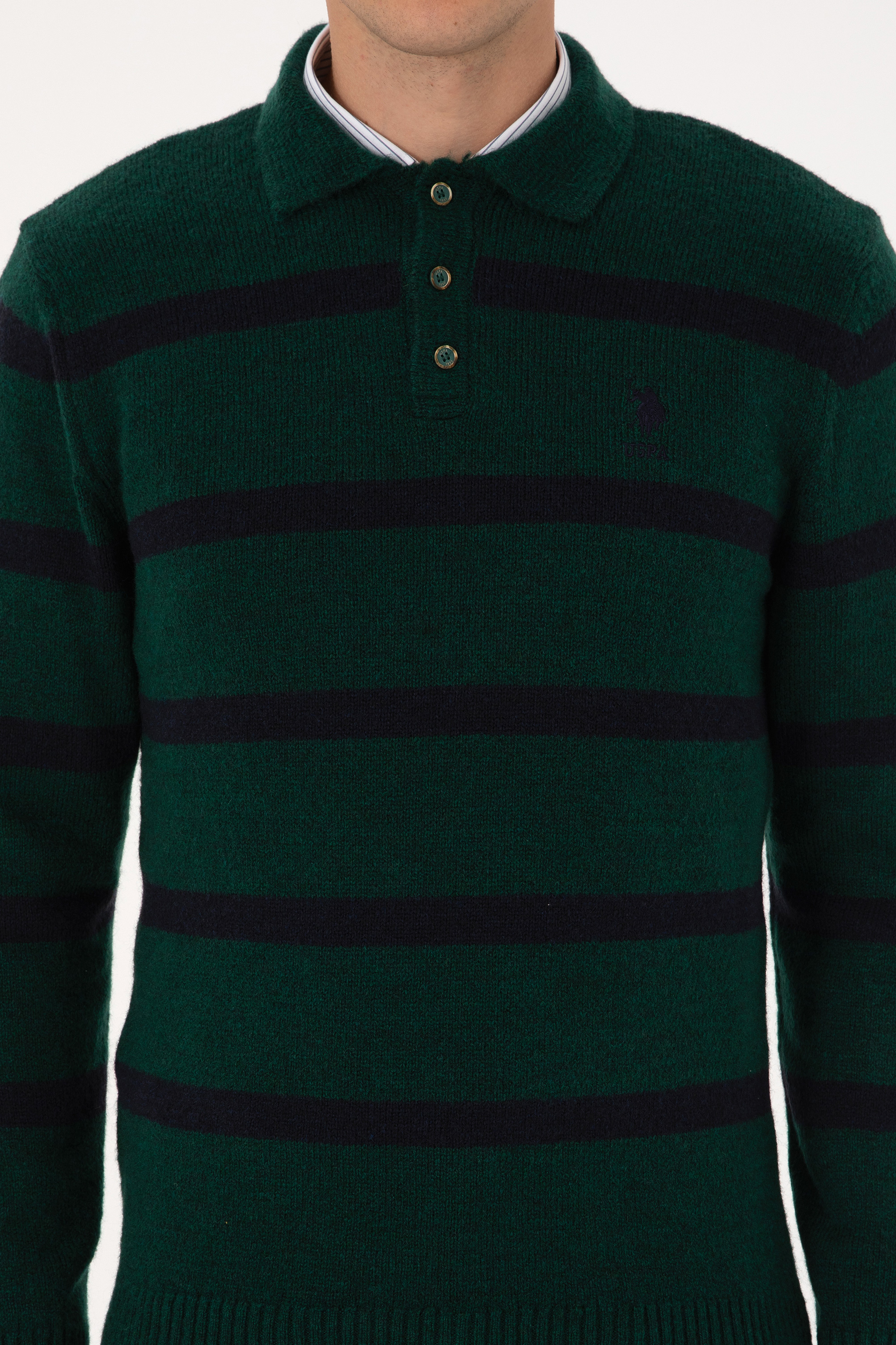 Erkek Koyu Yeşil Kazak - 50315036043