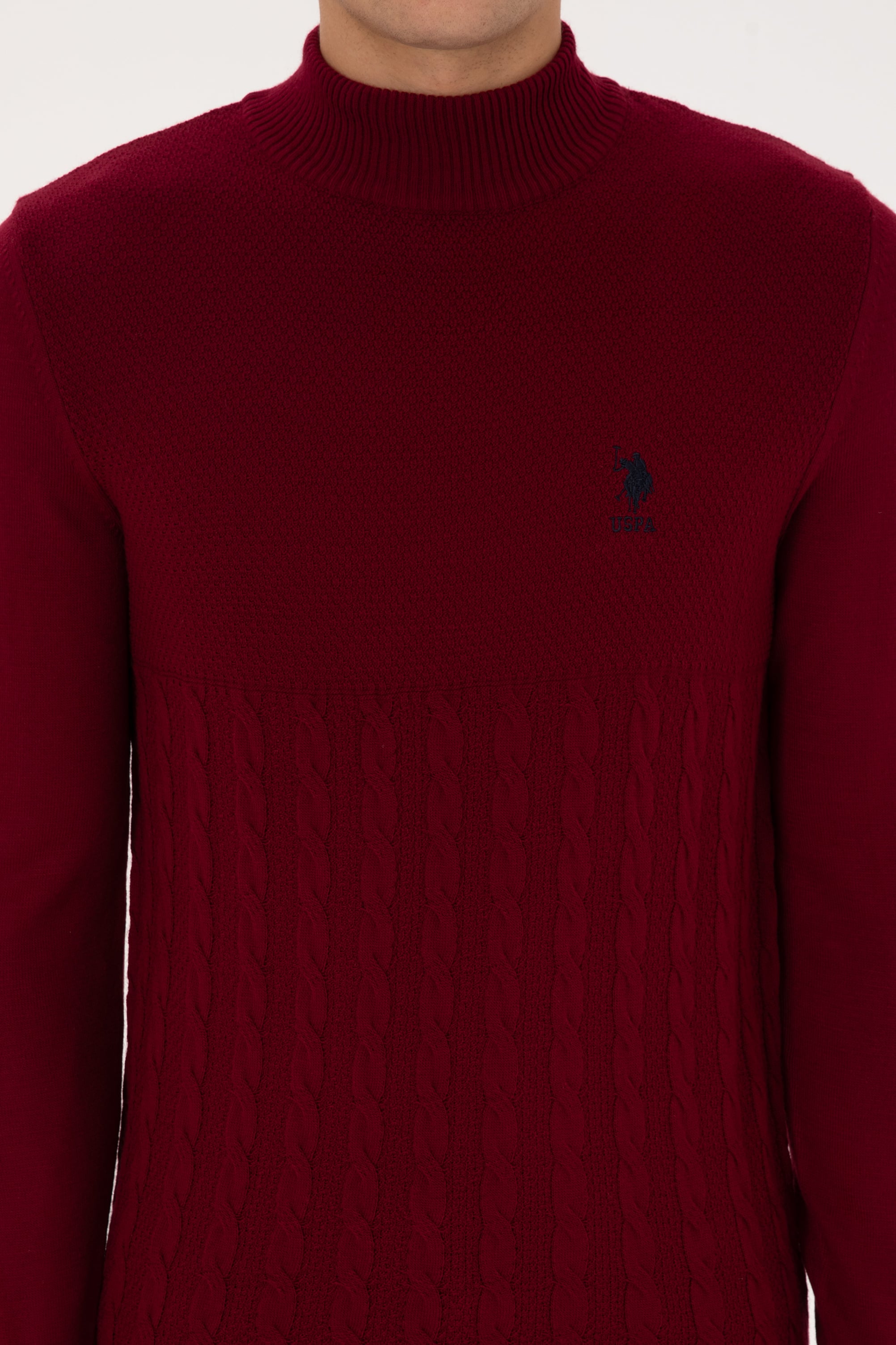 Erkek Bordo Kazak - 50315037006