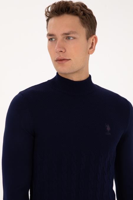 Erkek Lacivert Kazak