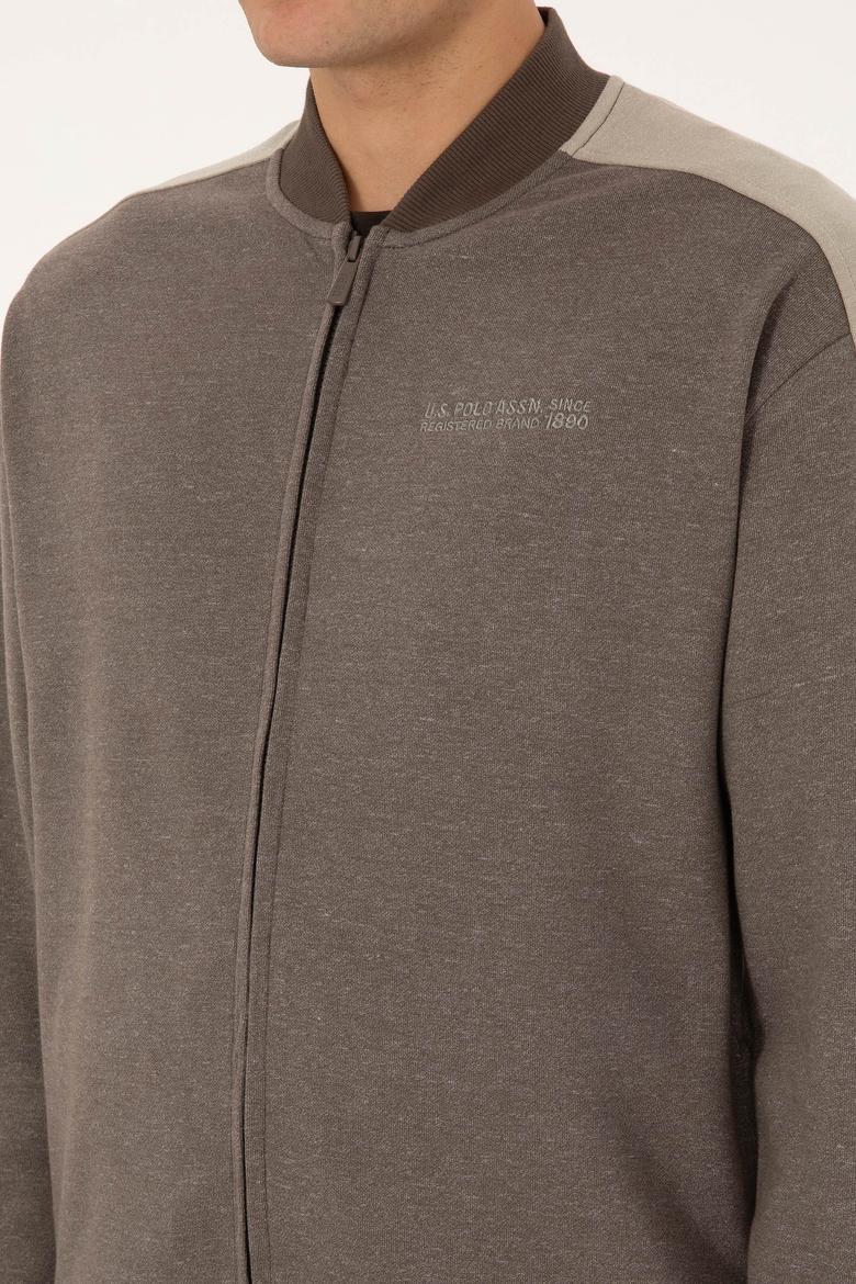 Erkek Vizon Örme Hırka - 50315820001