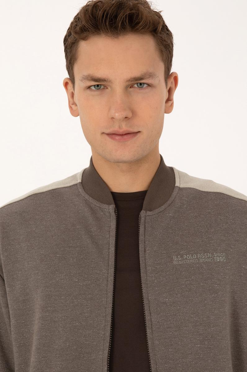 Erkek Vizon Örme Hırka