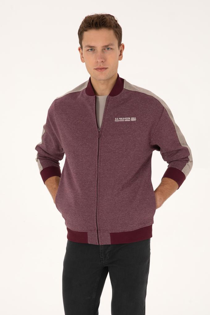 Erkek Bordo Örme Hırka