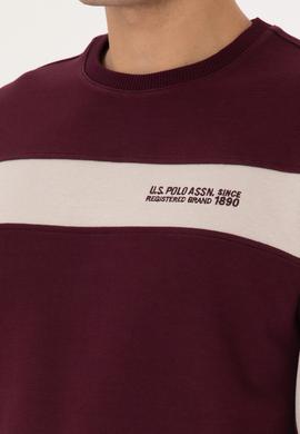 Erkek Bordo Sweatshirt - 50316354013