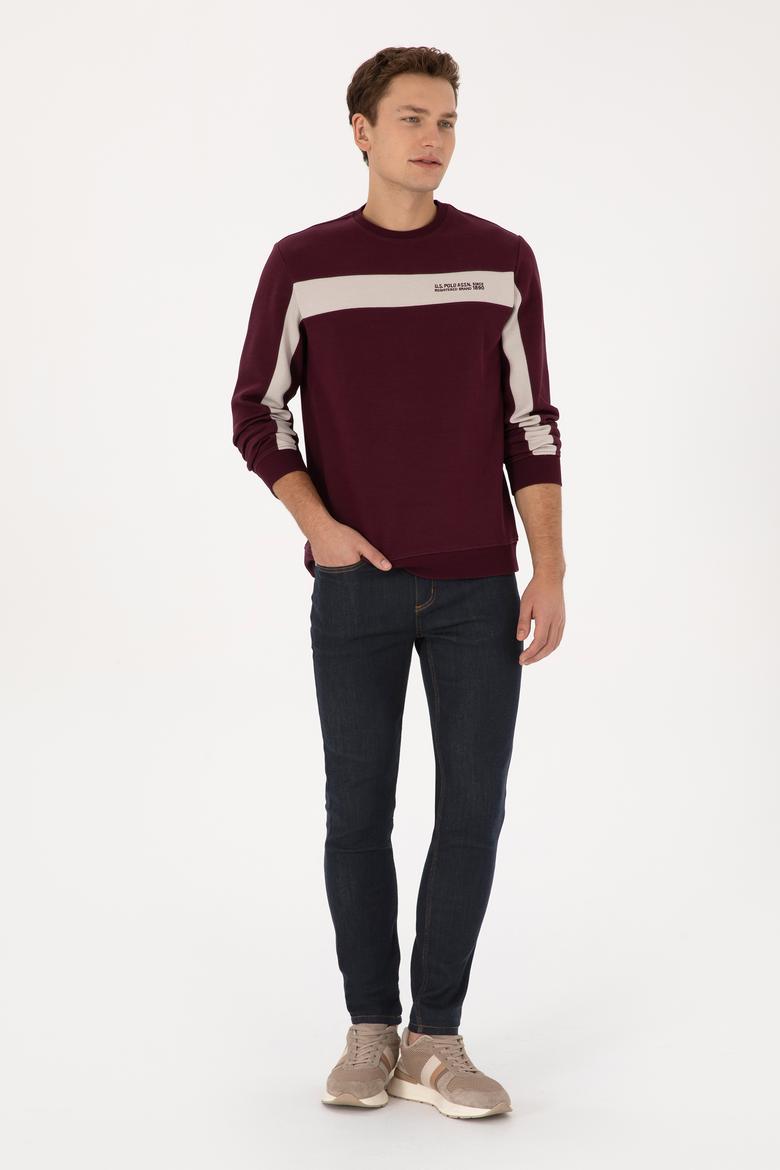 Erkek Bordo Sweatshirt - 50316354013