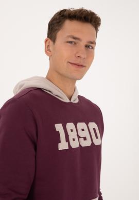 Erkek Bordo Sweatshirt - 50316359079
