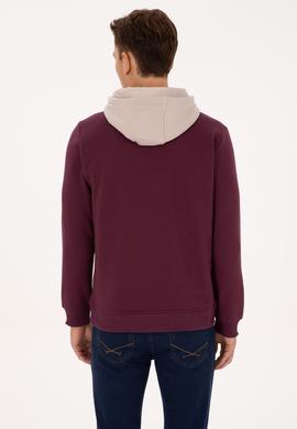 Erkek Bordo Sweatshirt - 50316359079
