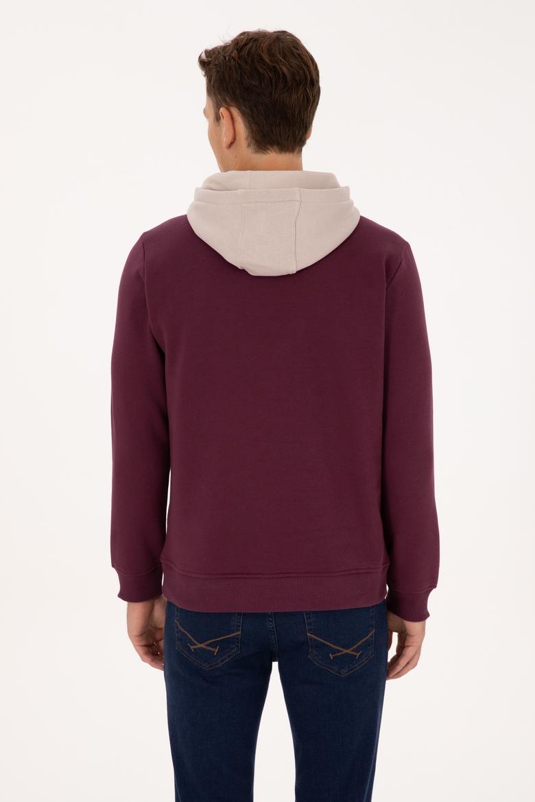 Erkek Bordo Sweatshirt - 50316359079