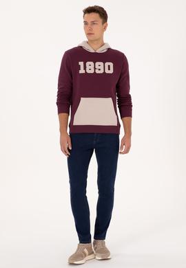 Erkek Bordo Sweatshirt - 50316359079