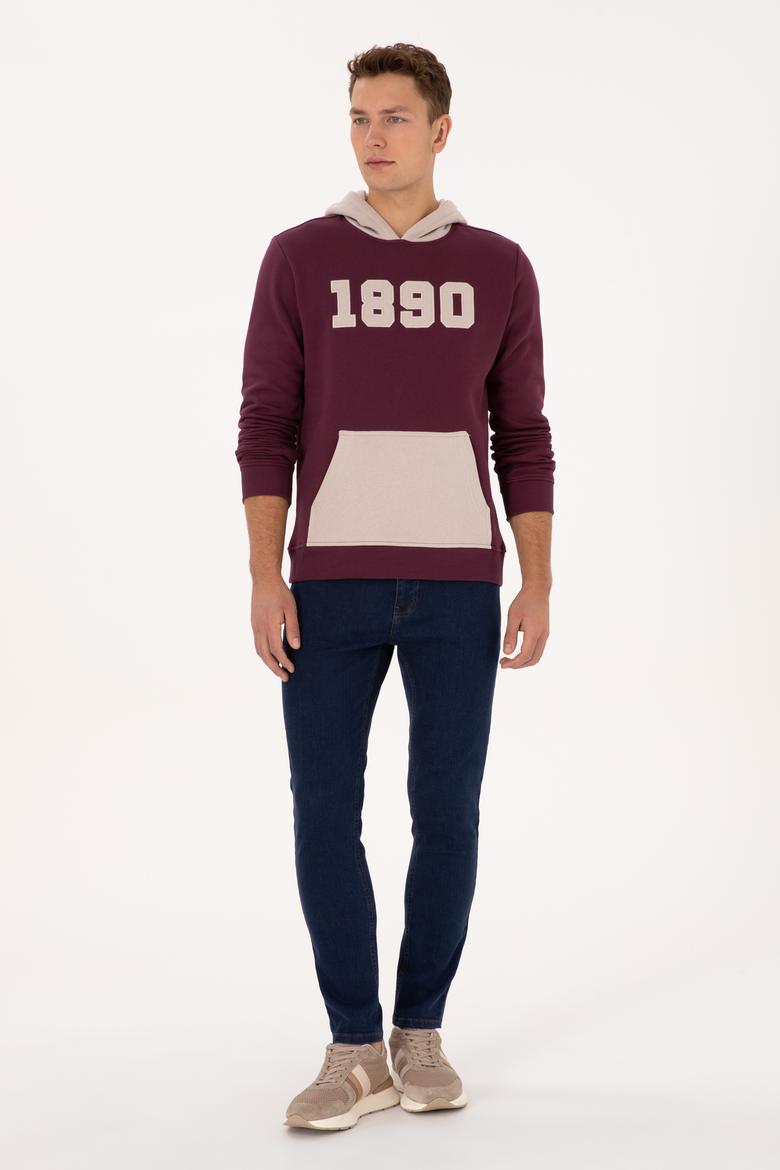 Erkek Bordo Sweatshirt - 50316359079