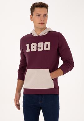 Erkek Bordo Sweatshirt - 50316359079