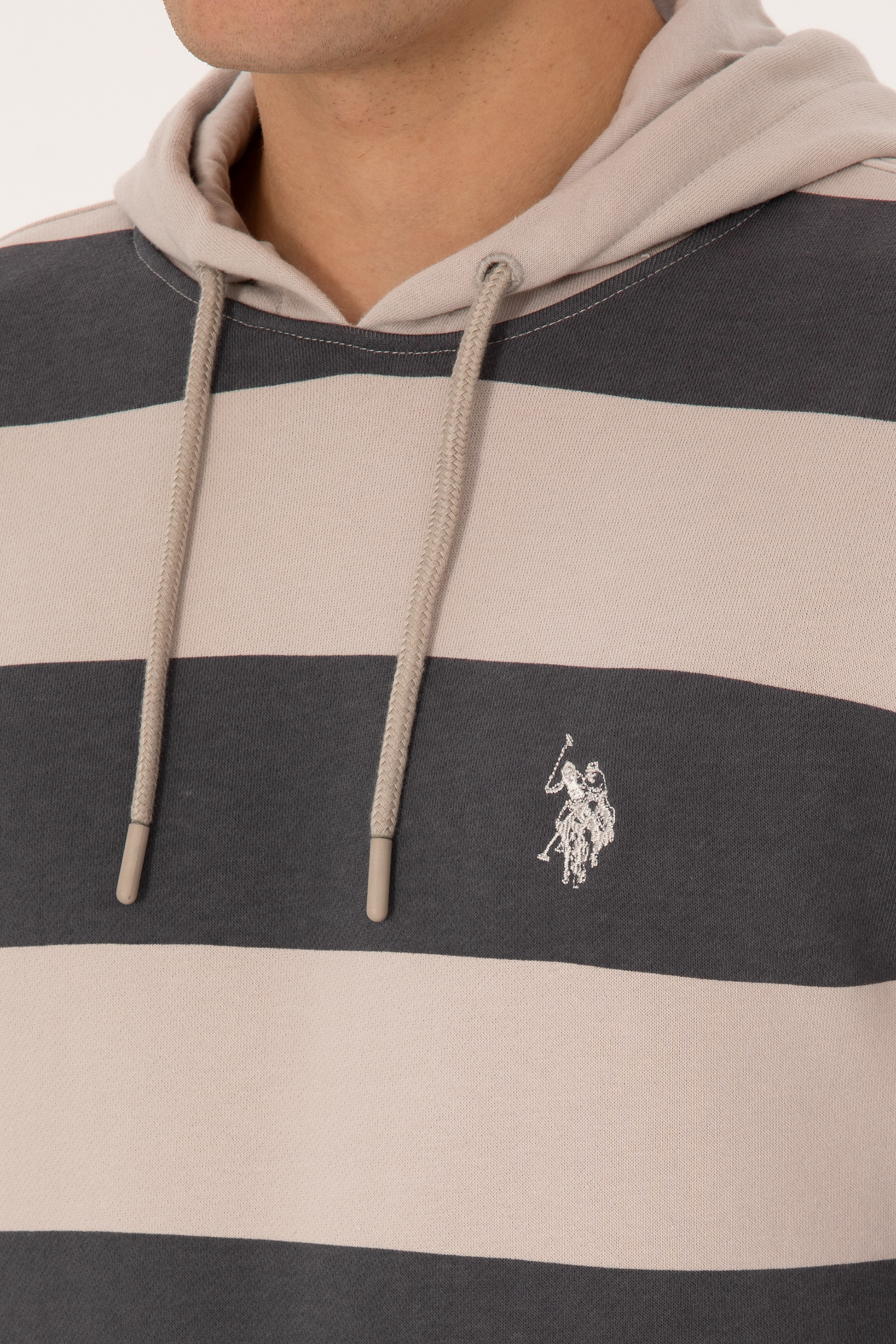 Erkek Regular Fit Kapüşonlu Gri Sweatshirt