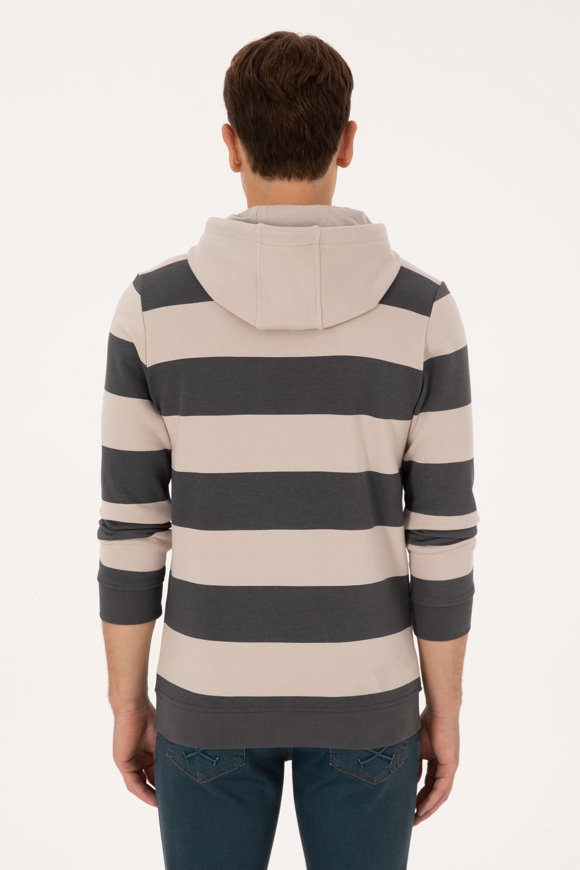 Erkek Gri Sweatshirt - 50316366016