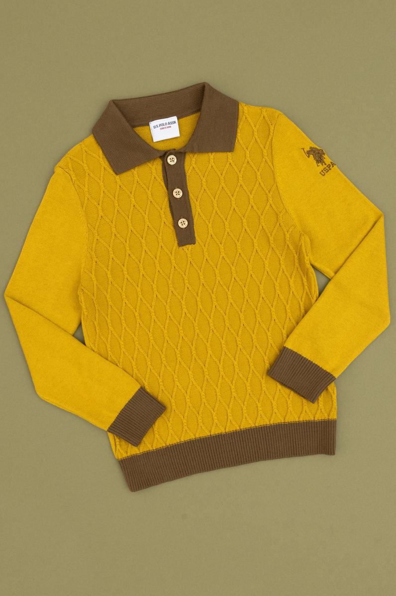 Erkek Çocuk Hardal Kazak