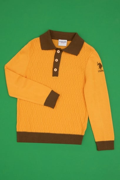 Erkek Çocuk Mango Polo Yaka Kazak