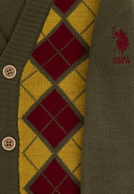 Erkek Çocuk Haki Triko Hırka - 50315636021