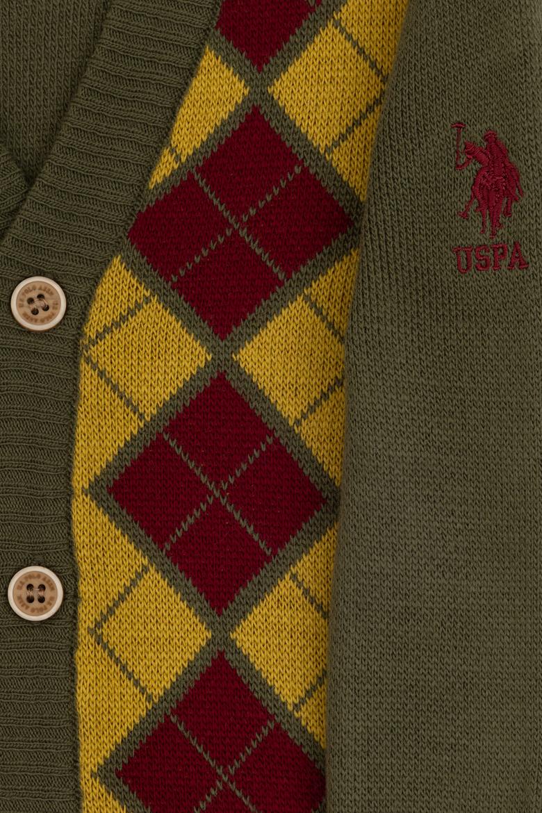 Erkek Çocuk Haki Triko Hırka - 50315636021