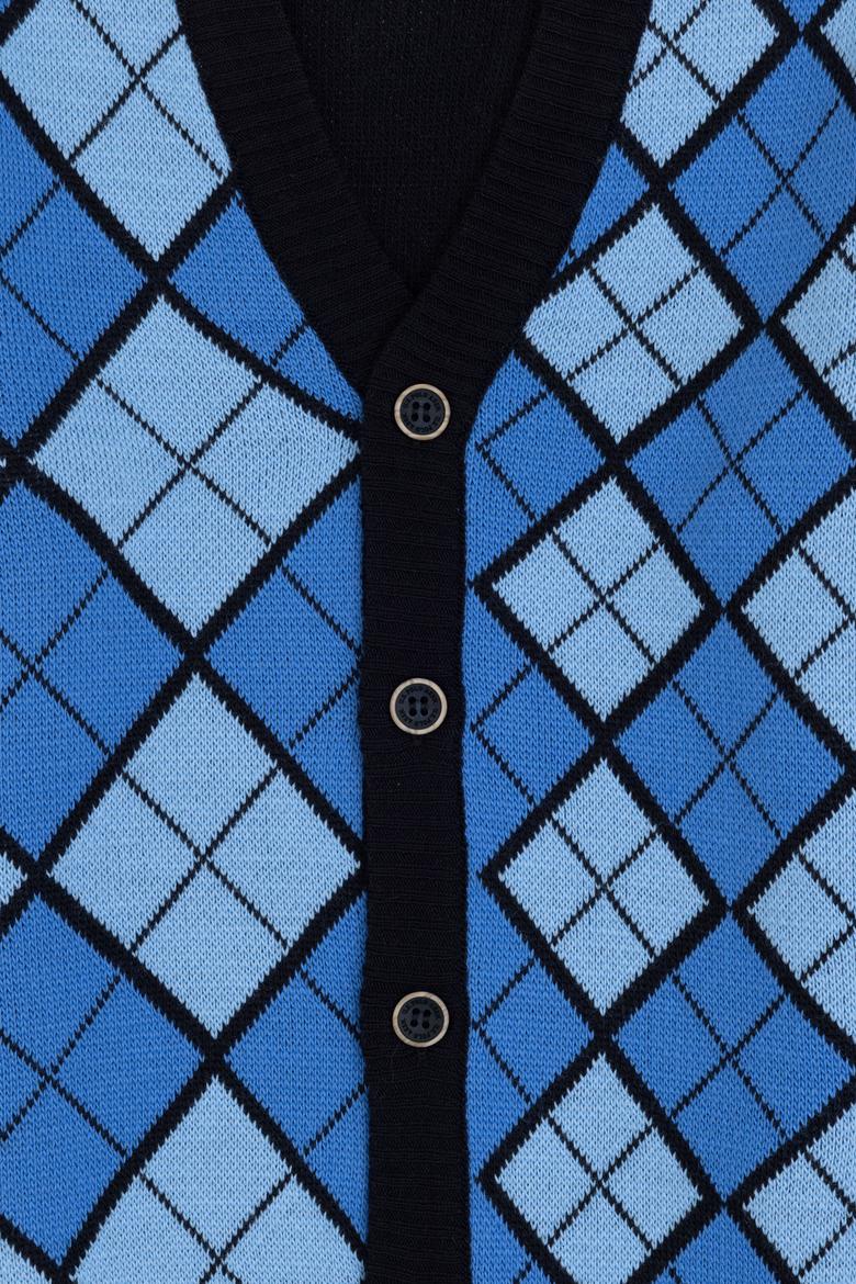 Erkek Çocuk Saks Triko Hırka - 50315636014