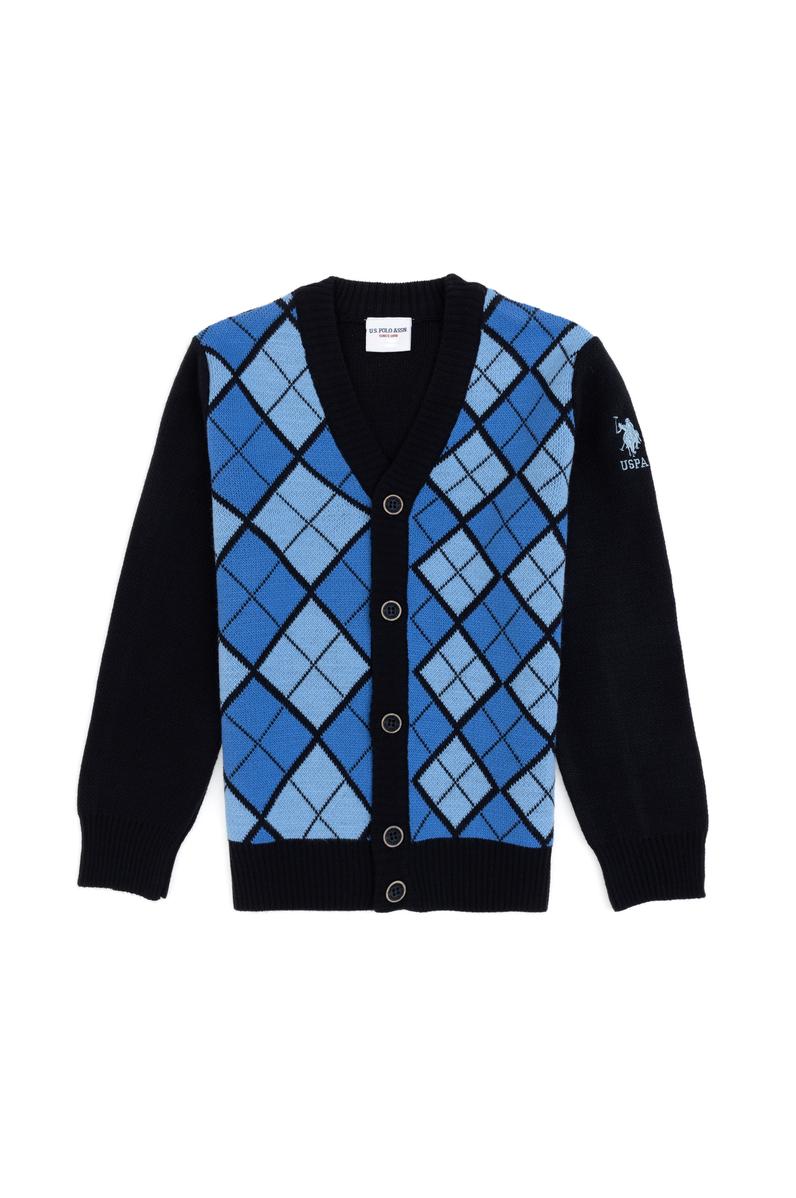 Erkek Çocuk Saks Triko Hırka