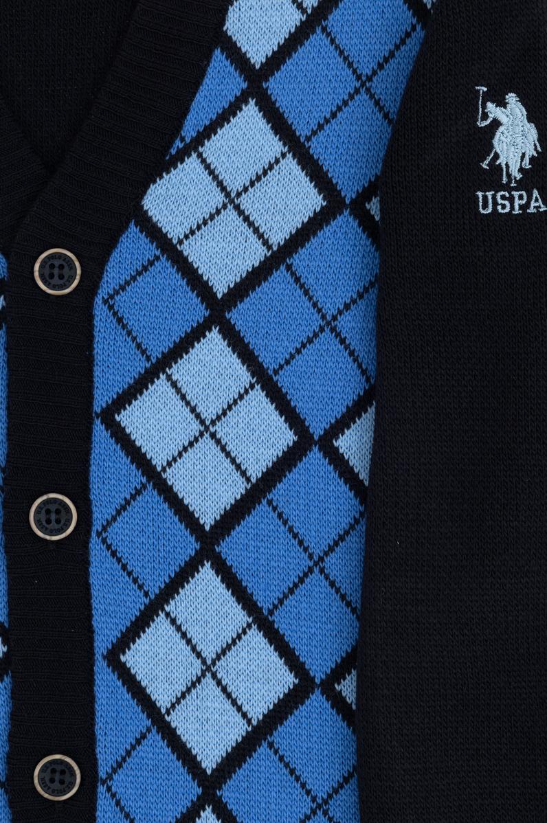 Erkek Çocuk Saks Triko Hırka