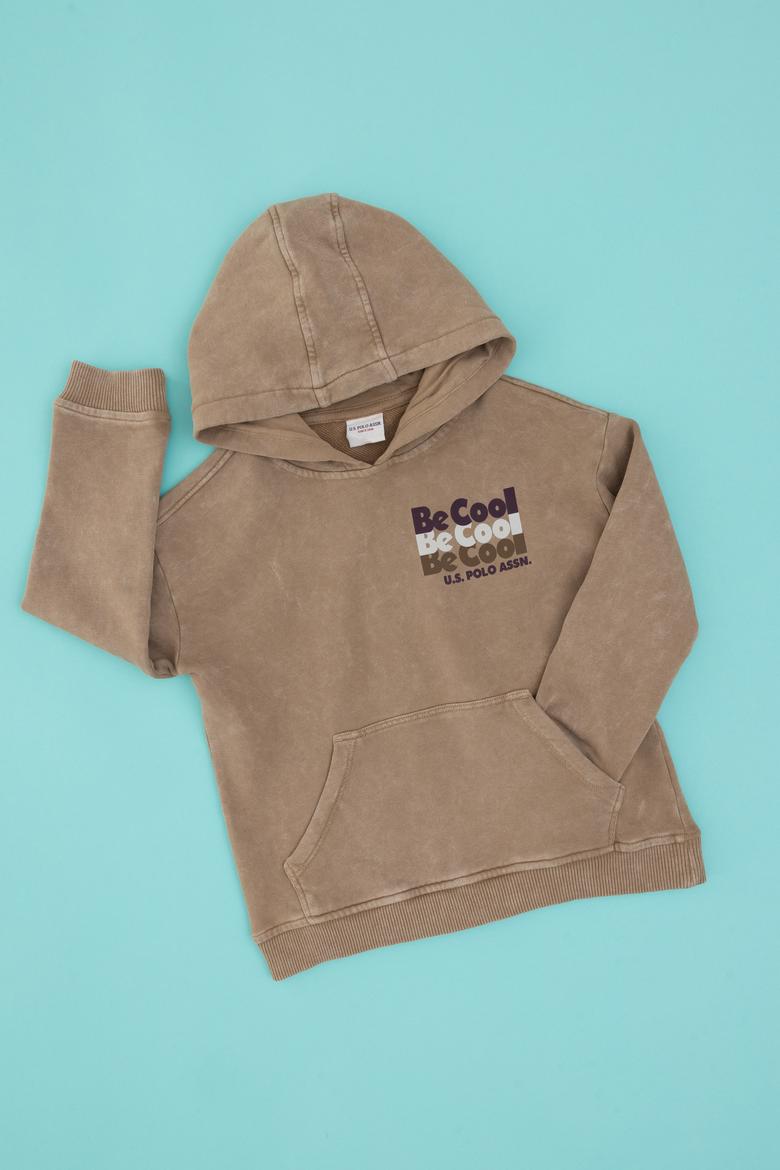 Erkek Çocuk Camel Sweatshirt