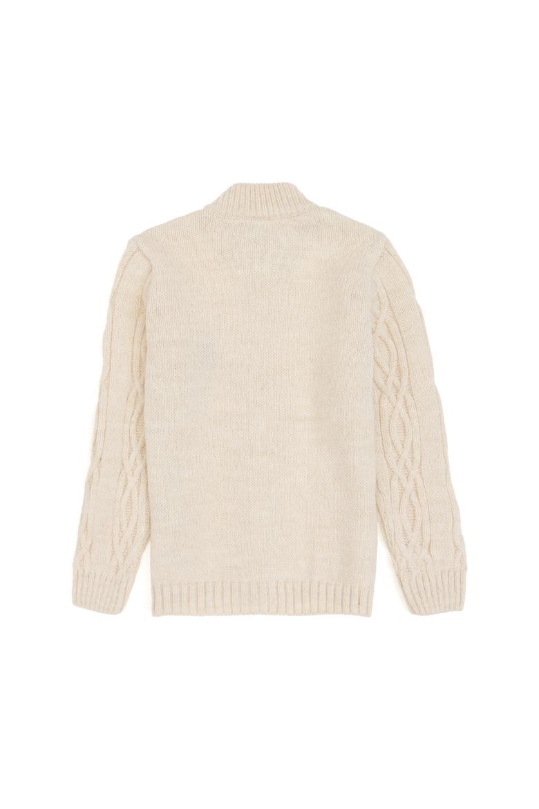 Erkek Çocuk Krem Triko Hırka - 50317133018