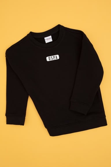 Erkek Çocuk Siyah Sweatshirt