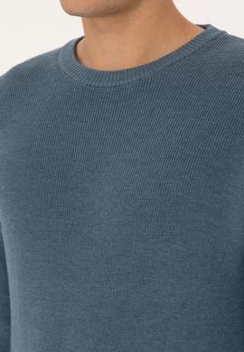 Erkek MAVİ Basic Kazak - 50313679001