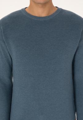 Erkek MAVİ Basic Kazak - 50313679001