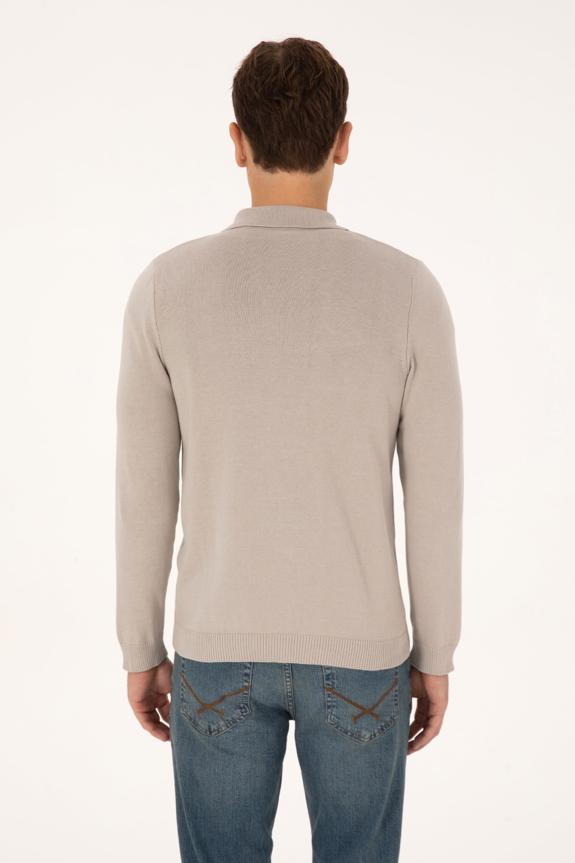 Erkek Taş Basic Triko Hırka - 50313690020