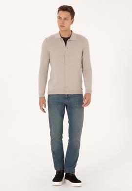 Erkek Taş Basic Triko Hırka - 50313690020