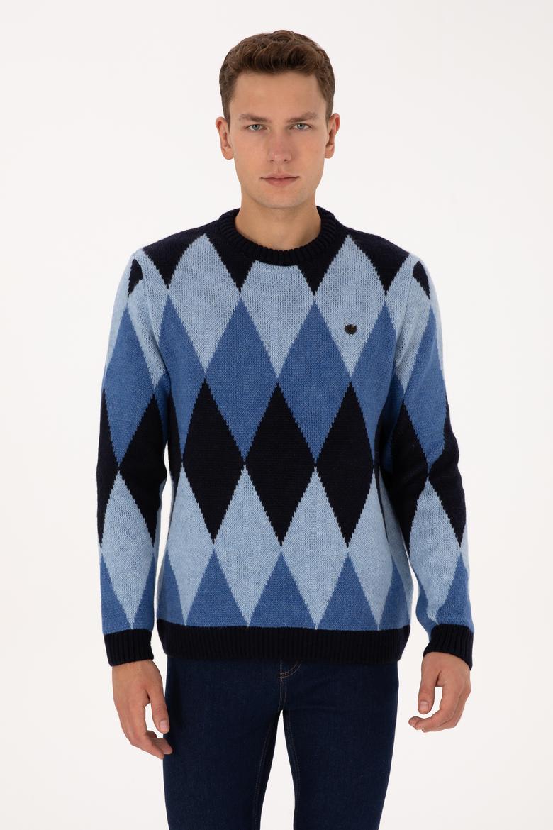 Erkek Lacivert Kazak - 50314947026