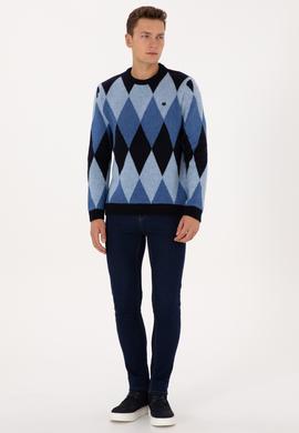 Erkek Lacivert Kazak - 50314947026