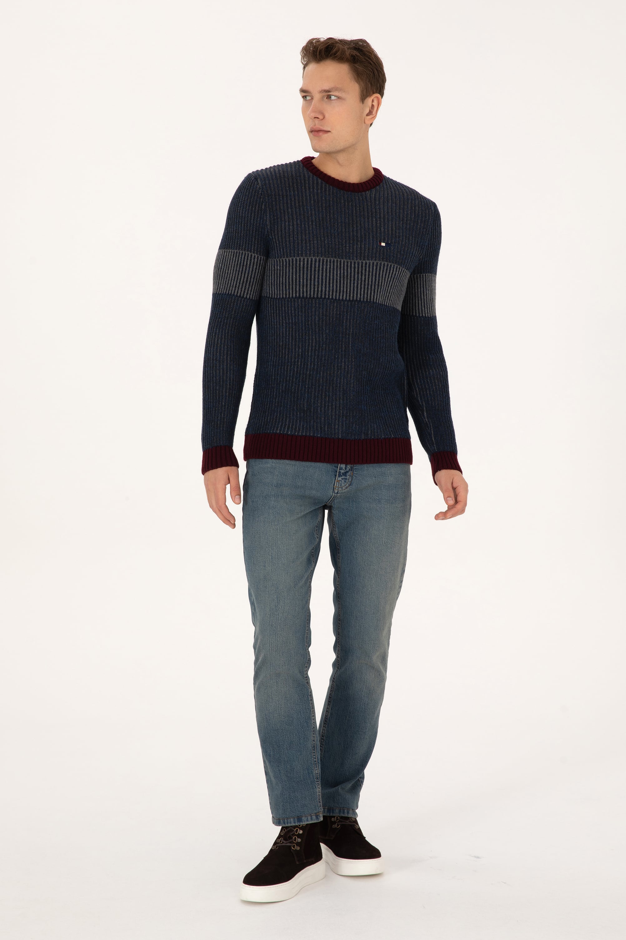 Erkek Lacivert Kazak - 50314958008