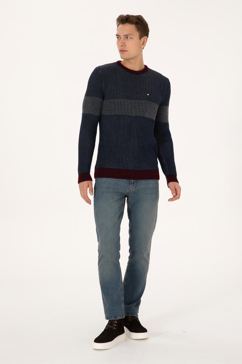 Erkek Lacivert Kazak - 50314958008