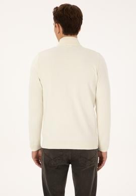 Erkek Krem Triko Hırka - 50315024019