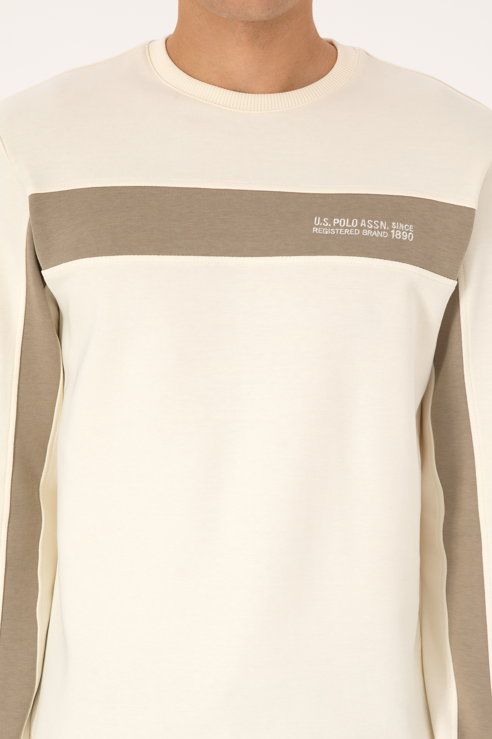 Erkek Krem Sweatshirt - 50316354003