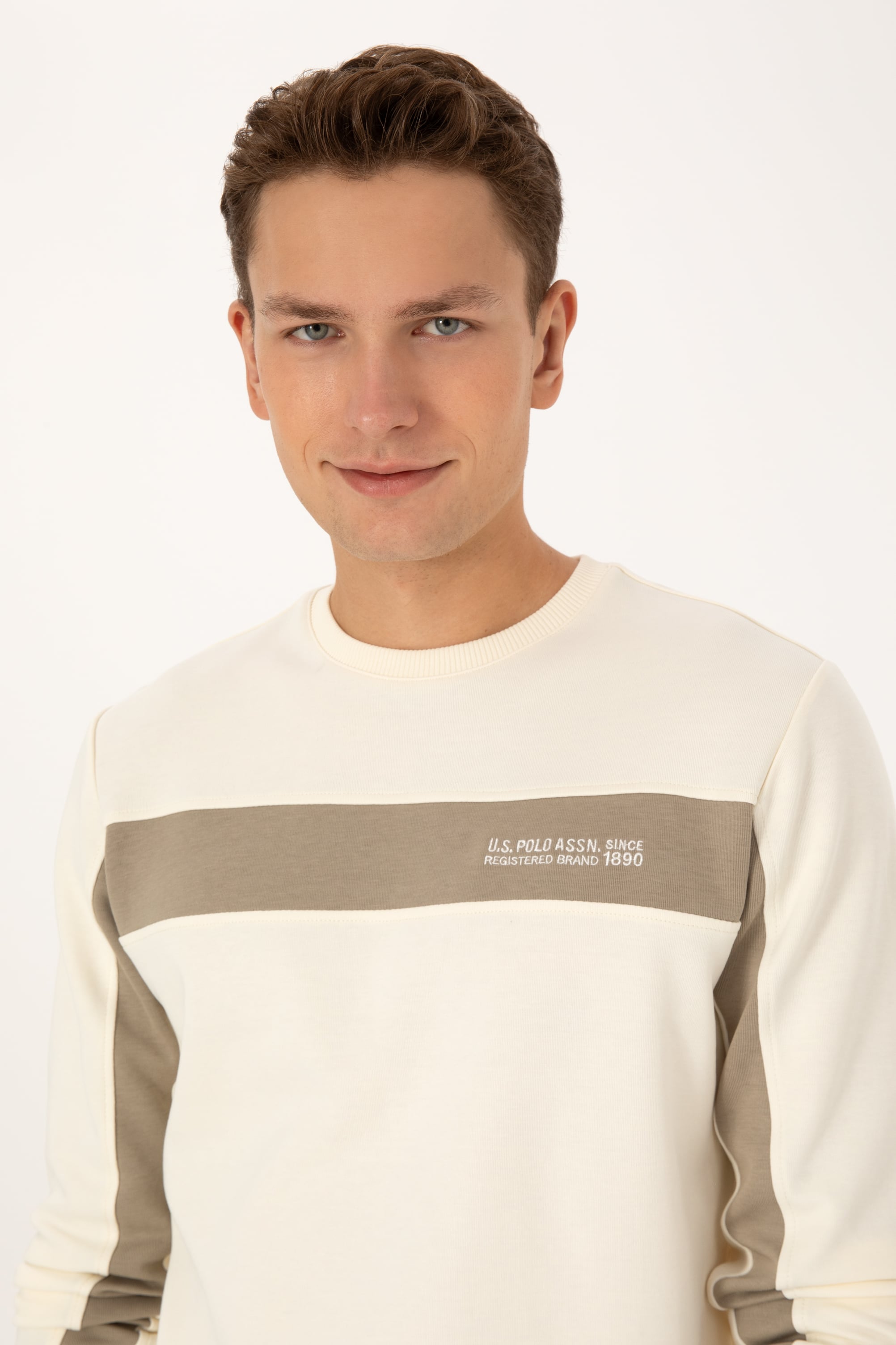 Erkek Krem Sweatshirt - 50316354003