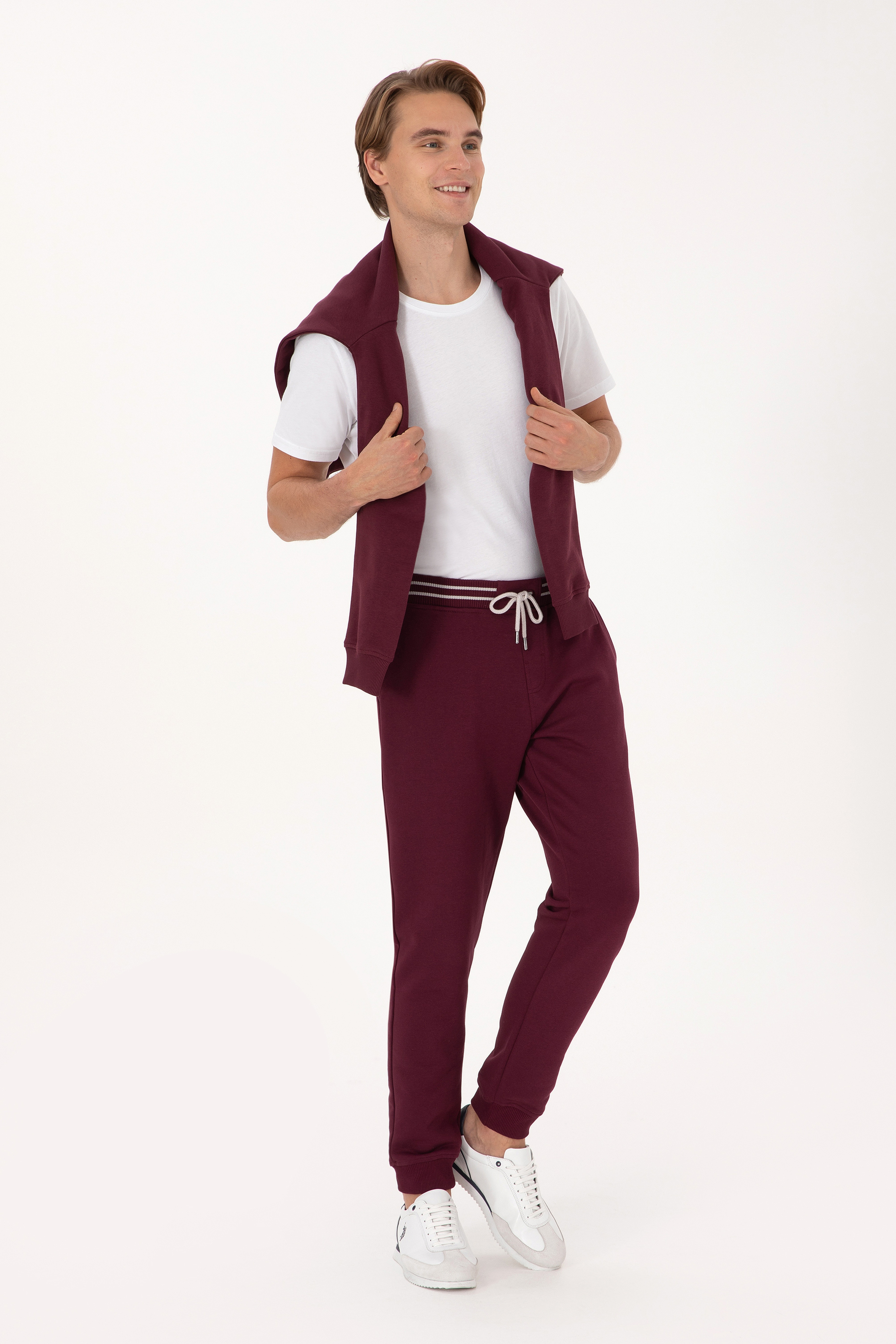 Erkek Bordo Eşofman Altı