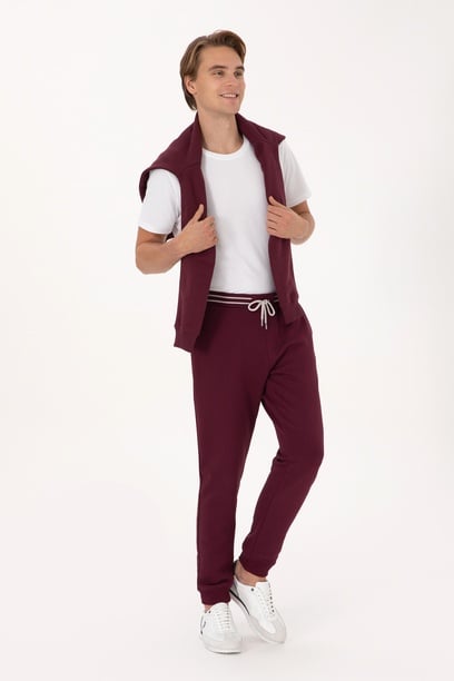 Erkek Bordo Eşofman Altı