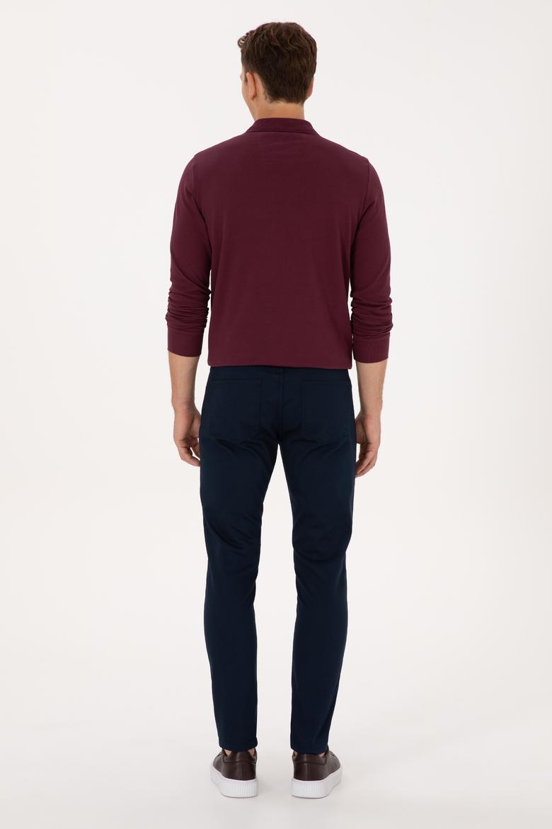 Erkek Lacivert Kanvas Pantolon - 50316835059