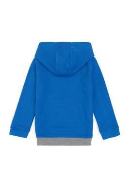 Erkek Çocuk Saks Basic Kapüşonlu Sweatshirt - 50313969036