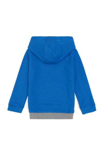 Erkek Çocuk Saks Basic Kapüşonlu Sweatshirt