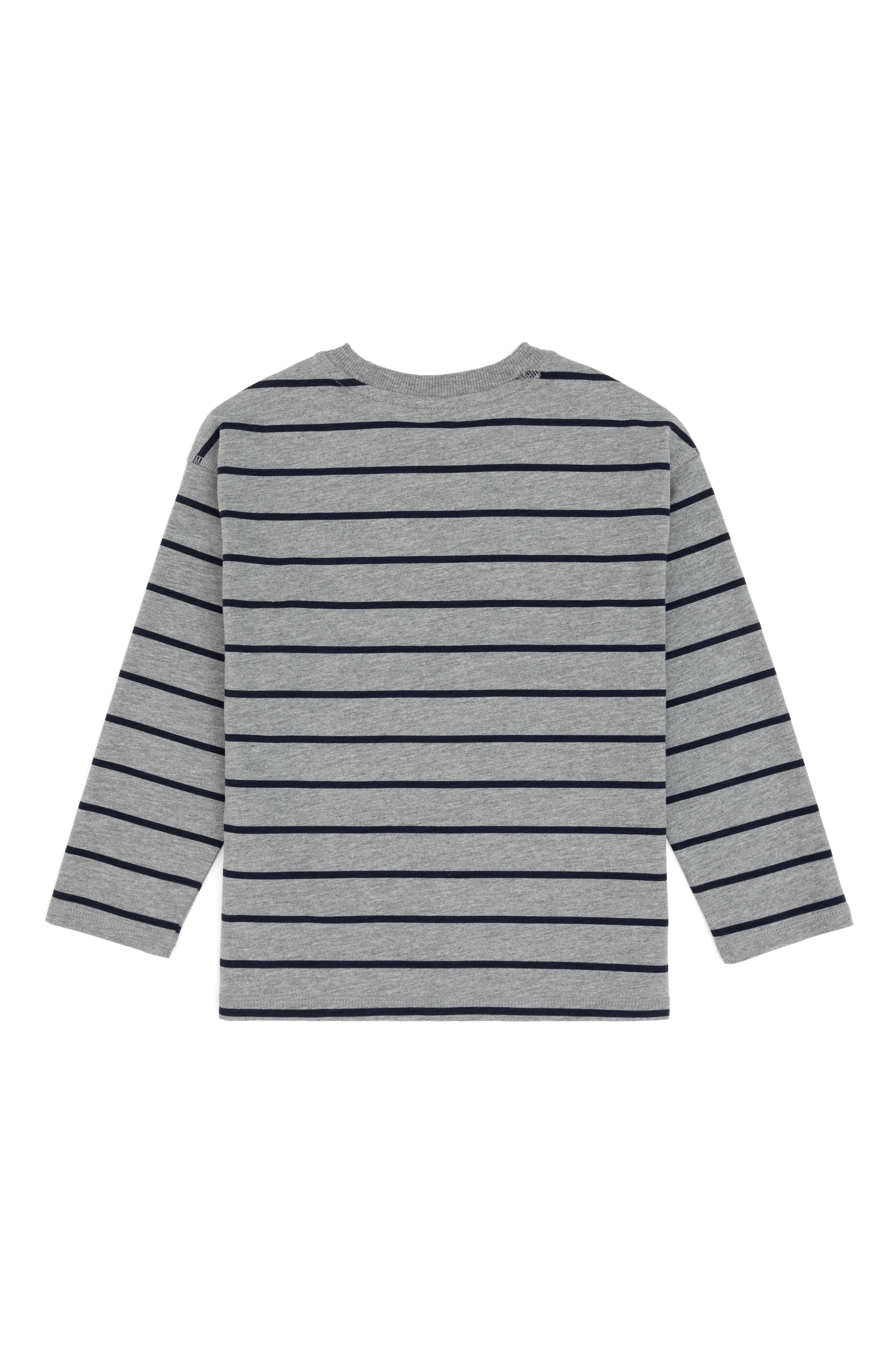 Erkek Çocuk Gri Melanj Bisiklet Yaka Süprem Sweatshirt