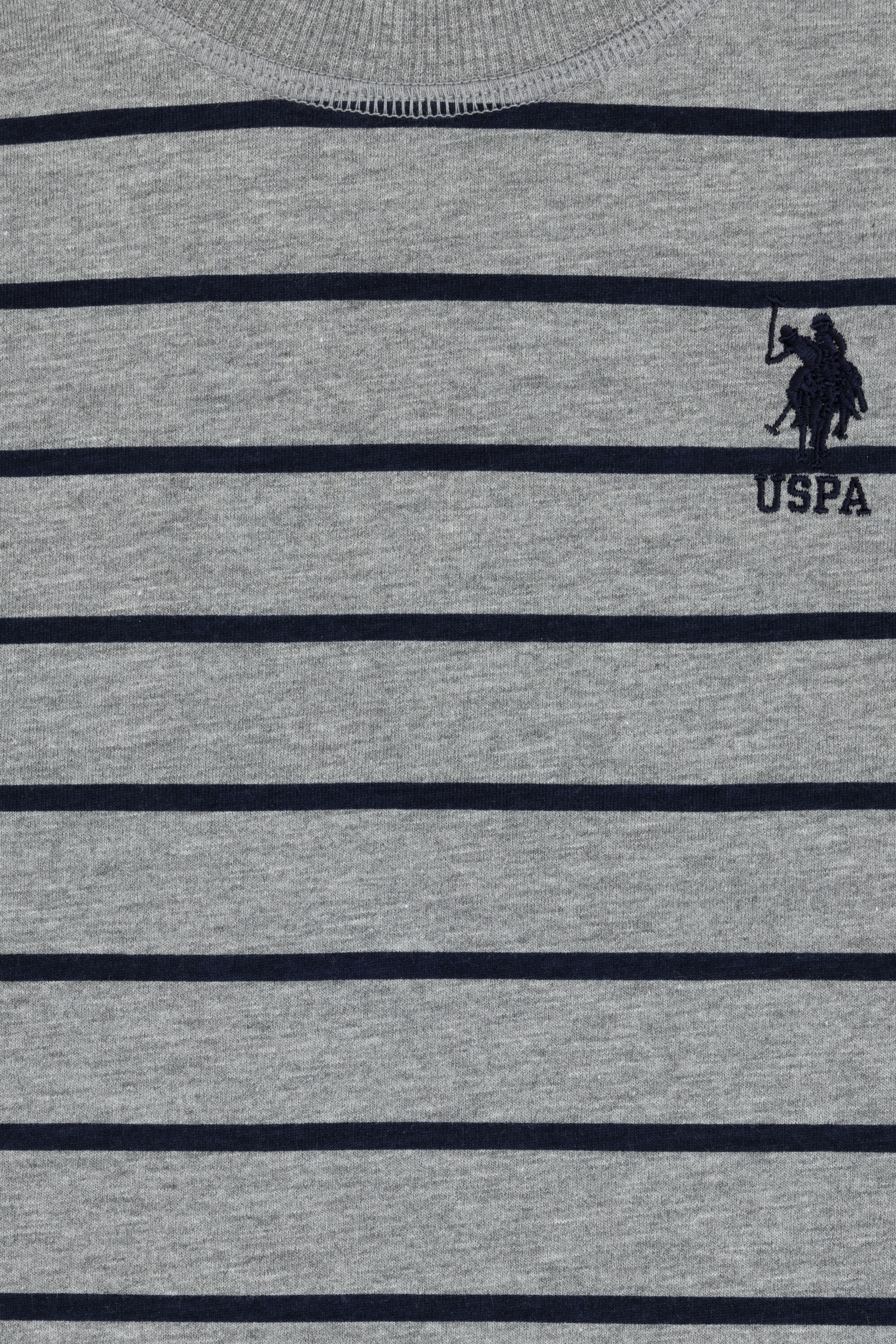 Erkek Çocuk Gri Melanj Bisiklet Yaka Süprem Sweatshirt - Image 4