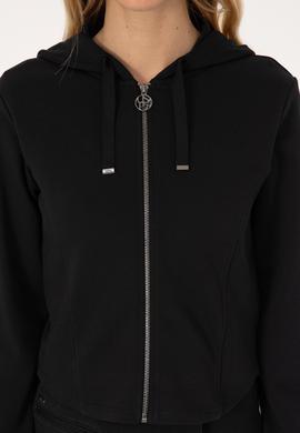 Kadın Siyah Örme Hırka - 50314177004