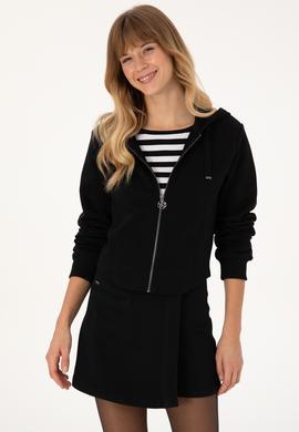 Kadın Siyah Örme Hırka - 50314177004