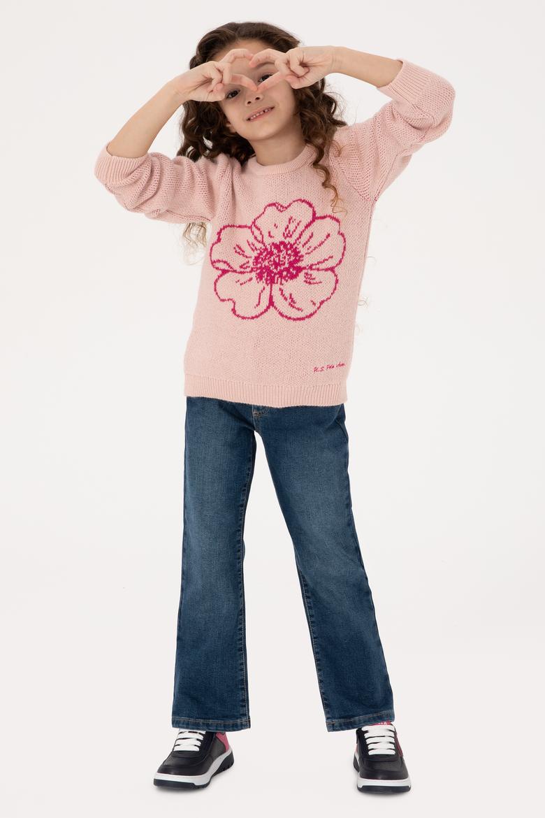 Kız Çocuk Açık Pembe Kazak - 50316353020