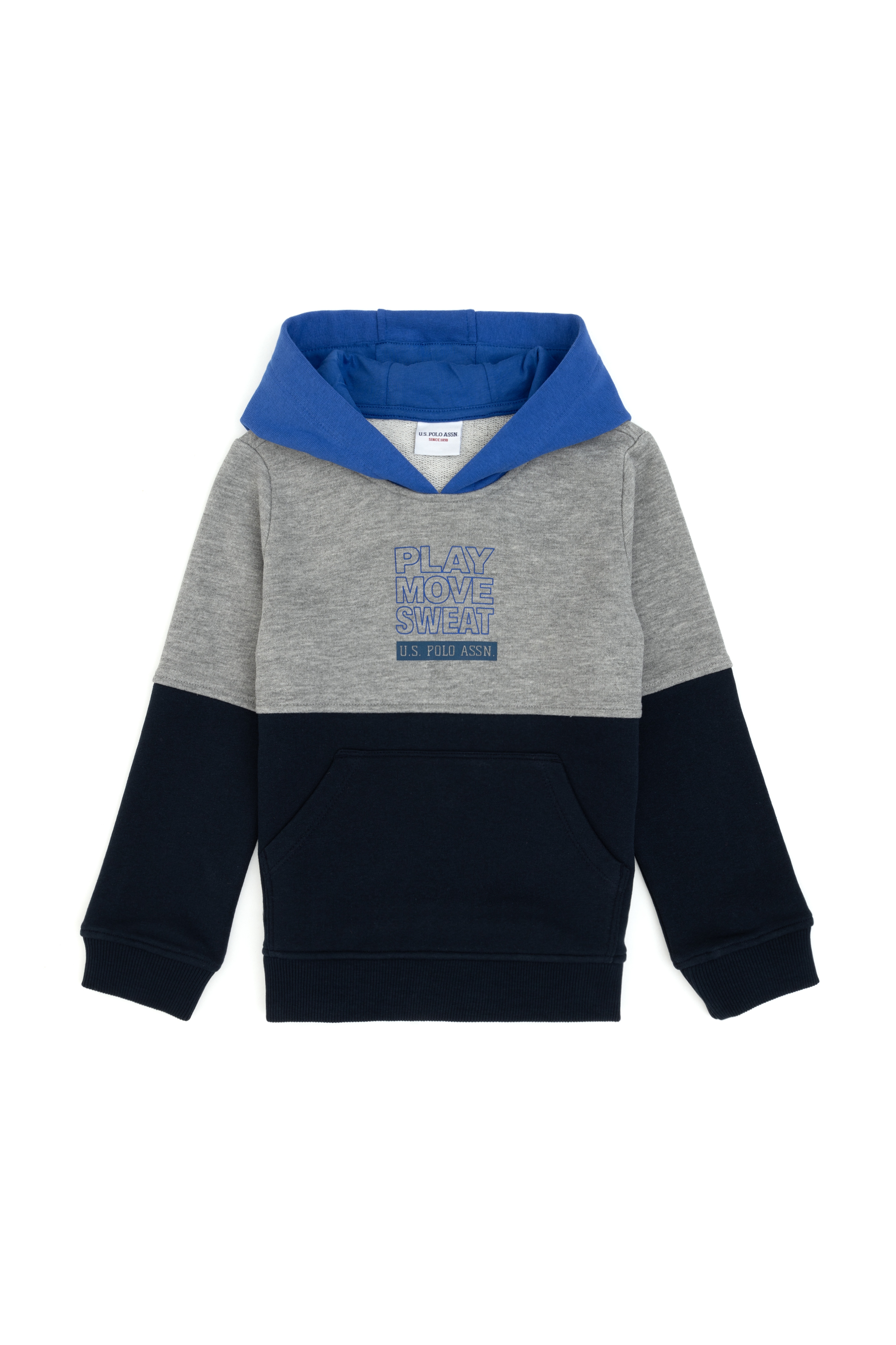 Erkek Çocuk Lacivert Kapüşonlu Sweatshirt - Image 2