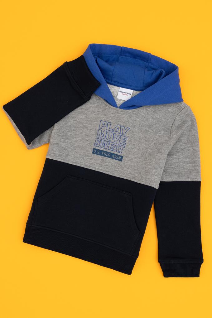 Erkek Çocuk Lacivert Kapüşonlu Sweatshirt