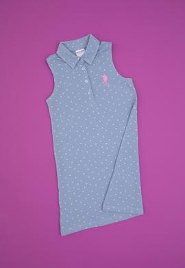 Kız Çocuk Mavi Örme Elbise - 50325168003